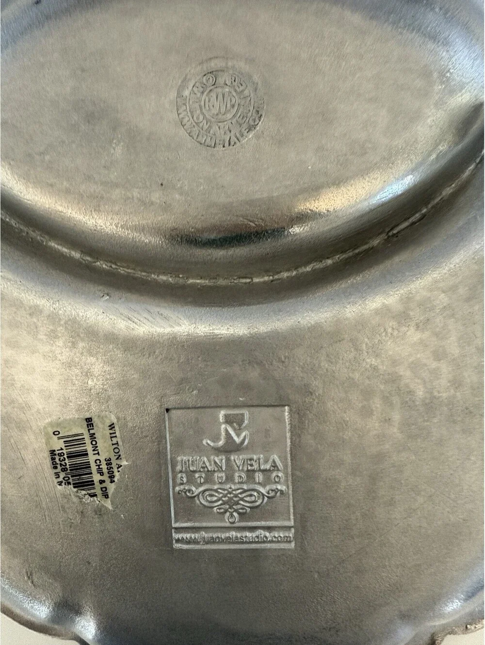 Wilton Armetale Silver Belle Mont Chip and Dip Tray Oven Safe Up to 1000 Degrees